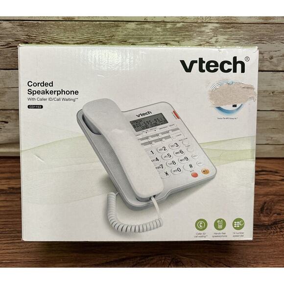 VTech Other - VTech CD1153 Corded Speakerphone w‎ Caller ID & Call Waiting Handsfree White